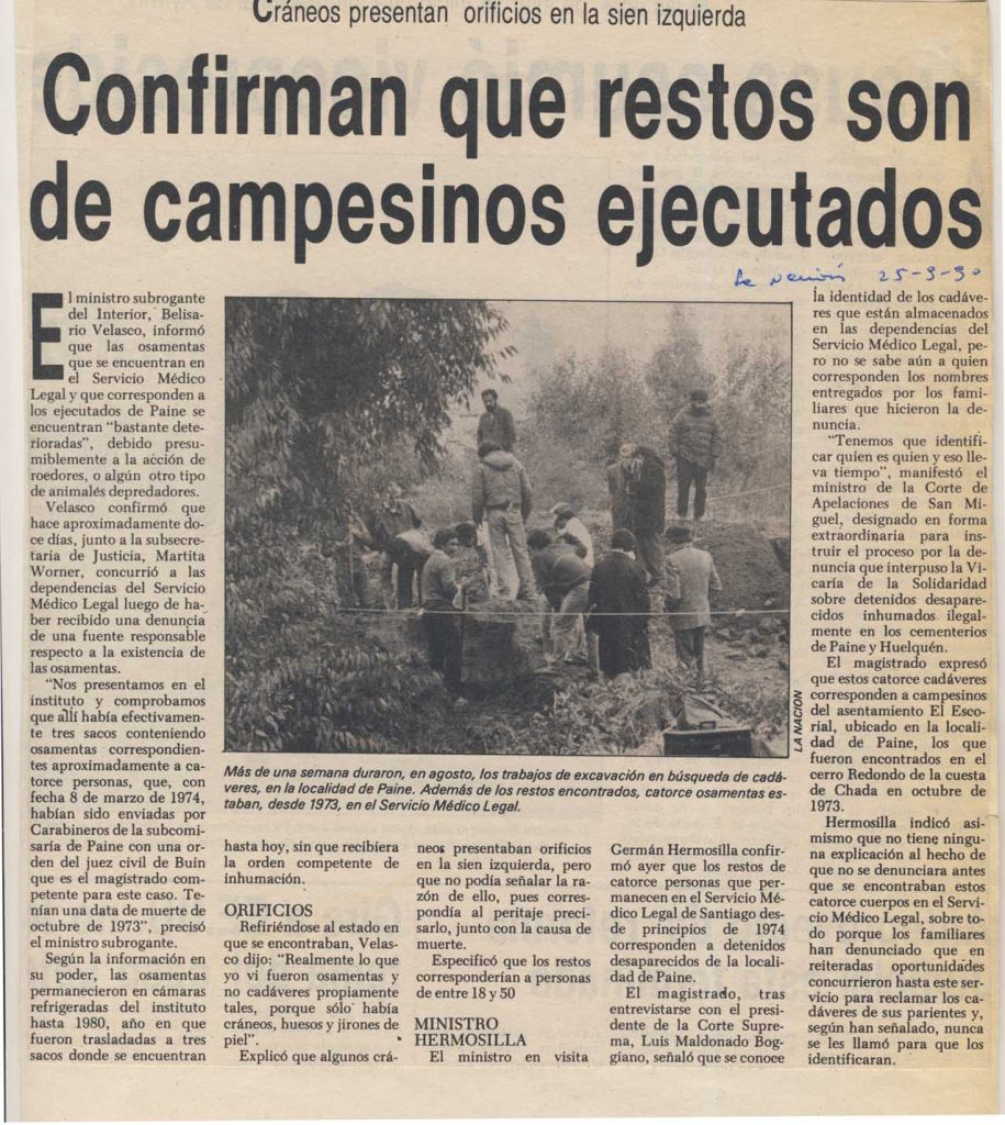 Prensa de la época